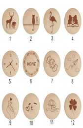 Blank DIY Wooden Round Shape Beer Bottle Opener Coaster Fridge Magnet Decoration Magnetic Refrigerator Magnets Multi Styles8160804