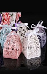 Laser Cut Flower Wedding Candy Box Wedding Favours For Guest And Gifts Bridal Shower Anniverary Birthday Party Decoration5248479