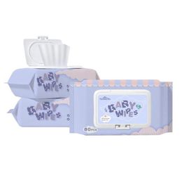80 Sheets Baby Child Wet Tissue Boxes Portable Wipes Box Plastic Baby Butt Wipe Storage Case Holder1551392