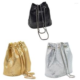 Shoulder Bags -Fashion Women Bucket Bag With Sequin Party Handbags Clutches