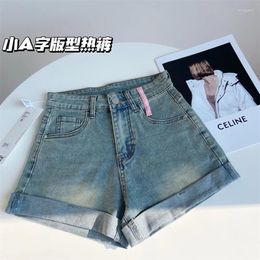 Women's Jeans Mini Denim Shorts High Waist Jean Vintage Streetwear Korean Fashion Y2k Cowboy Short Pants 2000s Clothes Summer