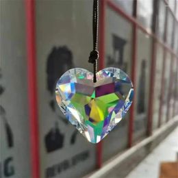 Decorative Figurines Fake Pendant Multi-angle Cutting 3d Heart Sun Catcher Prisms Home Decoration Chandeliers Drops For Wedding Centerpiece