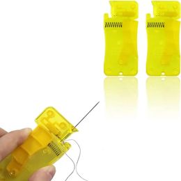 13Pcs Automatic Easy Needle Threader Tool SelfThread Guide Plastic Sewing Accessories Hand Stitching Quick Threading 240428