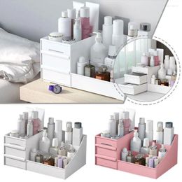 Storage Boxes Multi-Grid Makeup Box Plastic Desktop Organizer For Home Gift Valentine's Day Container Cosmetics