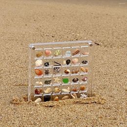 Decorative Plates Mini Jewellery Display Case Organiser Clear Starfish Trinket Organisers Acrylic Magnetic Seashell Box