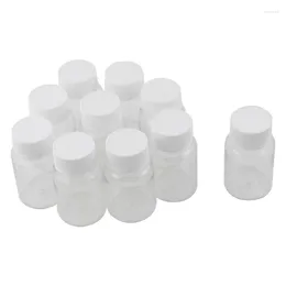 Storage Bottles 100Pcs Refillable 15Ml Plastic PET Clear Empty Seal Container With Screw Cap Easy To Use