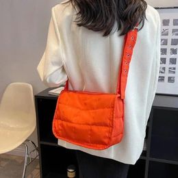 Shoulder Bags Cotton Padded Women Lightweight Quilted Female Casual Crossbody Travel Underarm