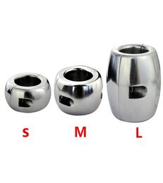 304 Stainless Steel Scrotum Ring Pendant Ball Stretching Testis Ball Penis Rings Locking, Device,sex Toys For Men Y190706021724512