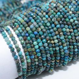 Loose Gemstones Natural Chrysocolla Faceted Round Beads 4mm-4.2mm