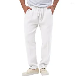 Men's Pants 2024 Summer Breathable Solid Colour Bubble Large Size Loose Casual