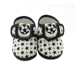 First Walkers Baby Football Print Infant Girl Boy Soft Sole Anti-skid Sneaker Exquisite Prewalker Born Toddler Shoes