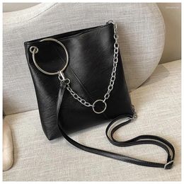 Shoulder Bags Handbags For Women 2024 Trend Soft Surface Crossbody PU Leather Tote Large Capacity Fashion Black Travel Messenger