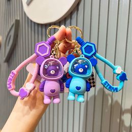 Cartoon Aeroespacy Toy Bear Casal Doll ChainChain Pequeno bolsa de boneca Pingente Pingente Pingente