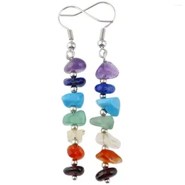 Dangle Earrings 7 Chakra Stone For Women Assorted Shapes