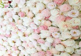 SPR 4ft8ft blush pink wedding rose roll up flower wall backdrop artificial flower table Centrepiece arrangement decorative3600707