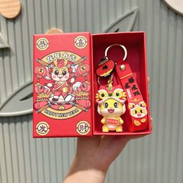 Nyårsåret The Year of the Loong Small Gift Jewelry Cartoon Doll Pendant Small Pendant Key Chain Lovely