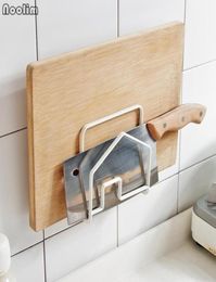 LIM Wallmounted MultiGrid Iron Cutting Board Rack Kitchen Lid Pot Drainer Knife Stand Shelves Organizer Y2004299964167