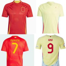 2024 Spain SERGIO AZPILICUETA soccer Jerseys national team unifroms 24 FERRAN CANALES ANSU FATI KOKE ASENSIO PEDRI MORATA Men kids kit football shirts