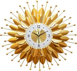 Nordic Luxury Wall Clocks Metal Modern Large Gold Wall Clock 3d Simple Art Watches Horloge Murale Home Decoration FZ2952890623