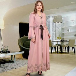 Ethnic Clothing African Dresses For Women Elegant Polyester 2024 Summer Muslim Fashion Abayas Dashiki Robe Kaftan Maxi Dress Turkish Africa