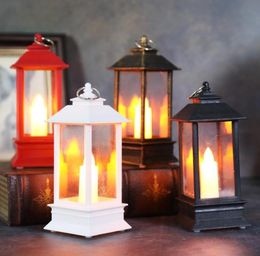 Christmas Decorations LED Small Wind Lantern Creative Window Decoration Night Light 2022 Year Ornaments2673731