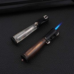 Grinding Wheel Without Gas Lighter Portable Large Fire Windproof Plastic Refillable Butane Lighter