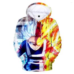 Men's Hoodies Autumn Spring Sweatshirts So Todoroki 3D Digital Printing Men/Women Streetwear Hoodie Casual Pullover Oversized Tops