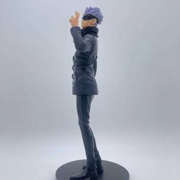 Action Toy Figures 21cm New Jujutsu Kaisen Satoru Gojo Handmade Action Figures Original Hand-Made Pvc Model Anime Figure Collection Toys Gifts