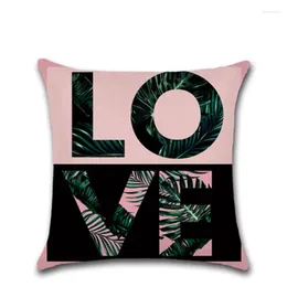 Pillow BEIrue Love Letter Series Set Linen Cover Wedding Room Decoration Printed Pillowcases Marry Sofa Bed Car Home Decor