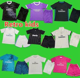 Retro classic Real KIDS soccer jerseys 2011 12 14 15 16 17 18 BENZEMA MARCELO ISCO CARVAJAL BALE SERGIO RAMOS Madrid Ronaldo children Boys girls sets football shirt 888