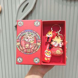 New Year the Year of the Loong Benmingnian Doll Cartoon Key Chain Key Chain Couple Mascot Pendant