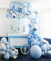 Christmas Party Supplies Blue Latex Balloon Ocean Series Wedding Chain Package8526460