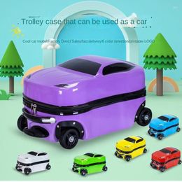 Suitcases Children's Suitcase Four-wheel Car Riding Toy Baby Luggage Backpack Large Capacity