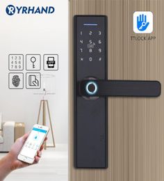 WIFI App Electronic Door Lock Intelligent Biometric Door Locks Fingerprint smart wifi Digital Keyless Door Lock T2001117235775