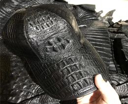 Authentic Alligator Skin Men039s Hip Hop Headwear Baseball Cap Genuine Exotic Crocodile Leather Male Adjustable Snapback Hat8779836051662