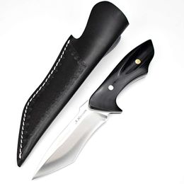 Fishing Camping Hunting Survival OEM Supported High Quality M390 Steel Portable Fixed Blade Knife Wood Handle Outdoor Knife