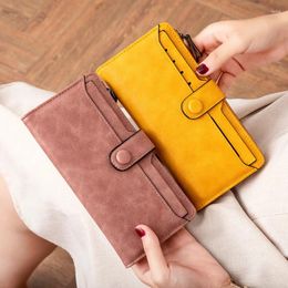 Wallets Designer Long Wallet For Women Card Slots Multi Section Phone Ladies