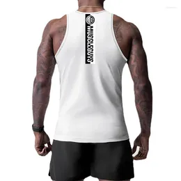 Men's Tank Tops Muscleguys Mesh Gym Top Mens Muscle Sleeveless T Shirt Workout Stringer Clothing Bodybuilding Singlets Fitness Vest