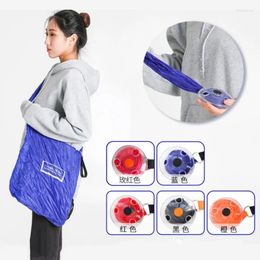 Shopping Bags Large Capacity Folding Reusable Supermarket Bag Disc Function To Stretch Easy Carry Storage Handbag