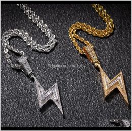 Fashion Designer Stainless Steel Chain Flash Luxury Style Necklace For Men Women Cubic Zirconia Diamonds Exaggerated Hip Hop 3F4Sf9973637