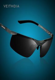 VEITHDIA Brand Alumunum Men039s Polarised UV400 Mirror Sunglasses Rimless Rectangle Mens Sun Glasses Eyewear For Men 6501 CX2002187225