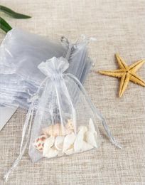 50Pcsbag Organza Bags 7x9cm Wedding Pouches Gift Bag 19 Colours Selection Jewellery Packaging Transparent Gauze Bag 6ZSH3128749300