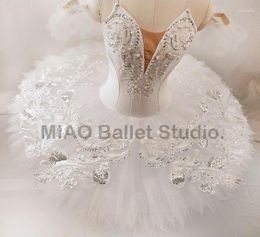 Stage Wear Gorgeous Swan Lake Professional Ballet Classical Tutu Costume Performance Girl Competition Tailored 0245