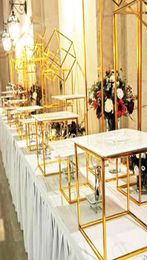 Other Festive Party Supplies 7 Pcs Wedding Cake Sweet Food Racks Flower Dessert Holder Table Display Frame Stand For Buffet Banq3464780