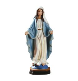 statue Crafts 20 cm Height Resin Catholic Religious Our Lady of Grace Virgen Mary Milagrosa Sculpture Statues figurine craft suppl6262281