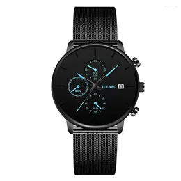 Wristwatches Military Watch Mens Men's Explosion-proof Calendar Fashion High-end Leisure Business Quartz For Men