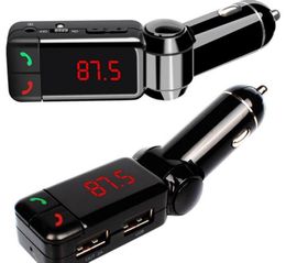 Mini car charger bluetooth hands with double USB charging port 5V2A LCD U disk FM broadcast Mp3 AUX BC065404722
