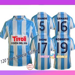 MaLAga Remake Soccer Jerseys 2023 2024 120 Years Anniversary Special Edition CF Retro Football Shirt Camiseta de Futbol Men's Uniform ROBERTO