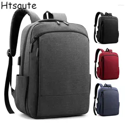 Backpack Classic Travel Men Business School Expandable USB Bag Large Capacity Laptop Waterproof Fashion