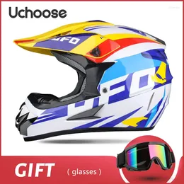 Motorcycle Helmets 2024 Free Gift Protective Helmet Motocross Moto Bike Full Face Adult Women Racing Sports Off-road Scooter ATV